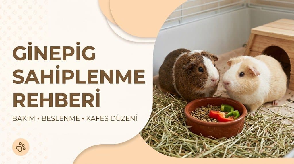 Ginepig (Guinea Pig) Sahiplenme Rehberi: Beslenme ve Kafes Düzeni
